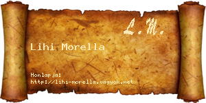 Lihi Morella névjegykártya
